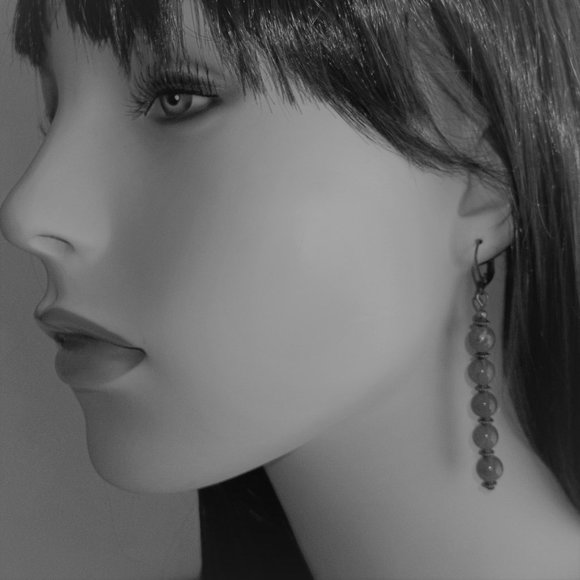 Long Boho Earring Brown & Bronze Handmade NWT 6429 - Picture 8 of 10